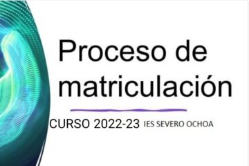 Matricula para la ESO y Bachillerato 2022-2023