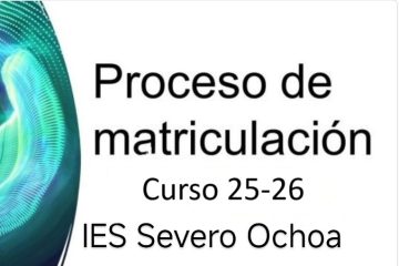 Matricula para la ESO y Bachillerato 2025-2026